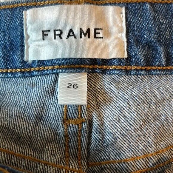 FRAME jeans Rattler Le High straight Python pocket blue brown, 26! - Picture 7 of 10